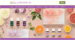 Desktop Screenshot of joyandhealthforyou.com