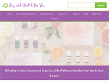 Tablet Screenshot of joyandhealthforyou.com